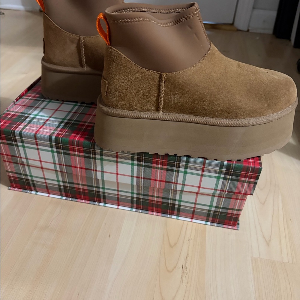 UGG Tan Platform Shoes